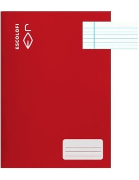 PAQ 10 LIBRETAS ROJO 4º 32H 70G PAUTA MONTESSORI 35 C M